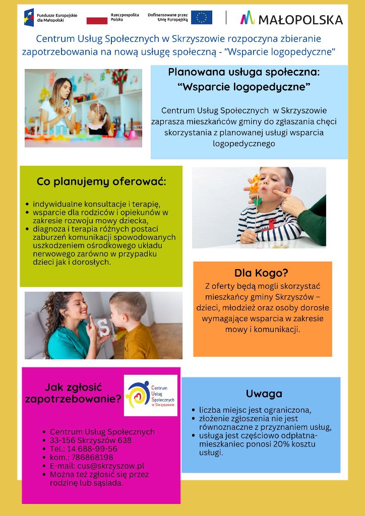Wsparcie logopedyczne