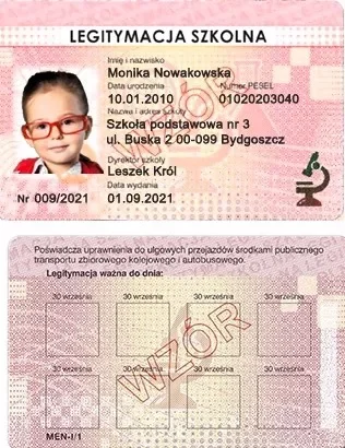 Nowa legitymacja szkolna