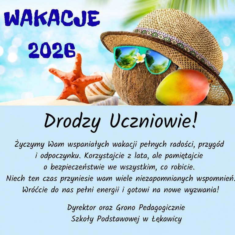 Życzenia na Wakacje 2026'